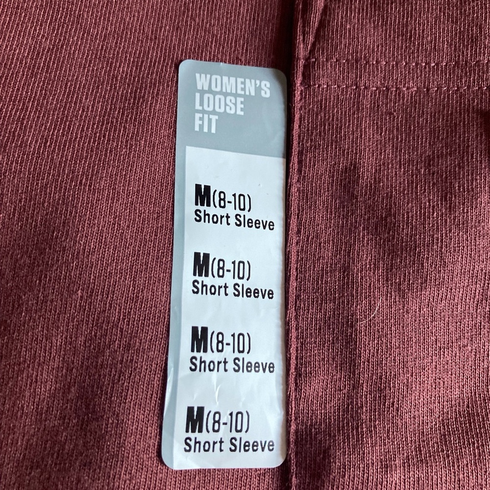 Carhartt Women's Short Sleeve Tee - Maroon - Picture 2 of 5